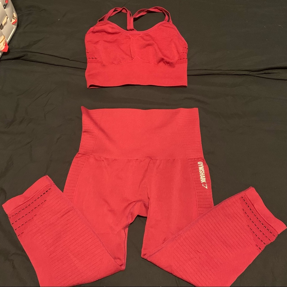 Gymshark Energy Seamless Set-Red